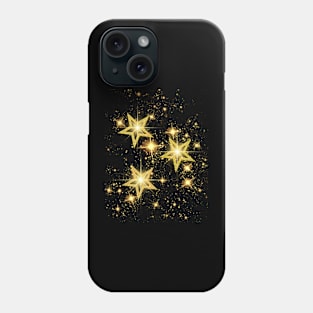Celestial Nights - With Golden Stars Phone Case
