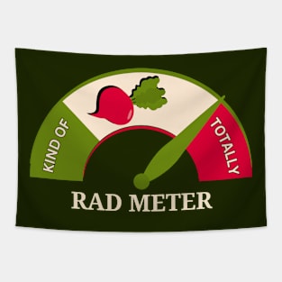 Rad Meter Funny Dad Joke Radish Gift Tapestry