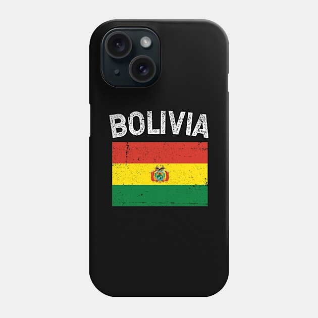 Bandera de Bolivia - Bolivian Flag - White letters design Phone Case by verde