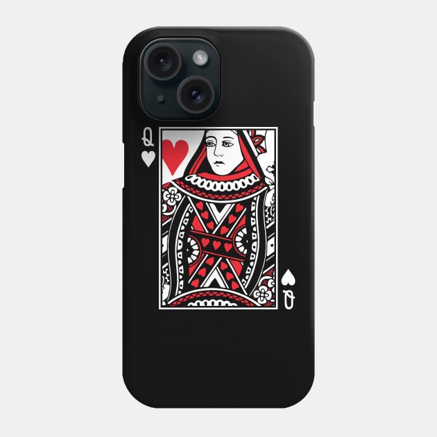 Queen Of Hearts - halloween couple Phone Case by ChattanoogaTshirt