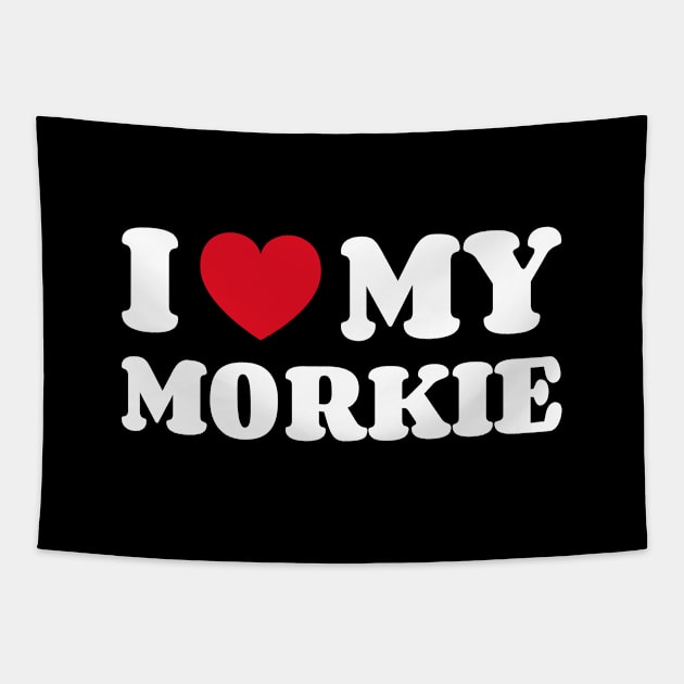 Morkie Tapestry by ninarts