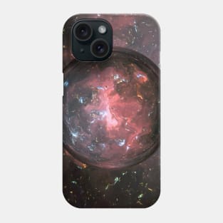 Orange Marble Planet Galaxy Phone Case