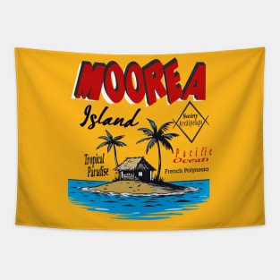 Moorea Island French Polynesia Tapestry