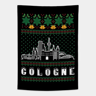 Cologne Germany Ugly Christmas Tapestry