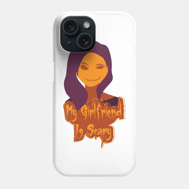 MY GIRLFRIEND IS SCARY, HALLOWEEN COUPLE Phone Case by Aloenalone