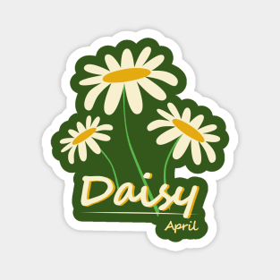 April Birth Month Flower, Daisy Magnet