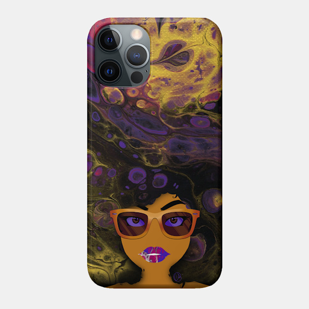 Galaxy Girl Purple - Girl - Phone Case