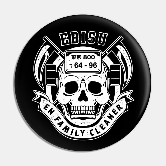 Ebisu Head Emblem Pin by Lagelantee