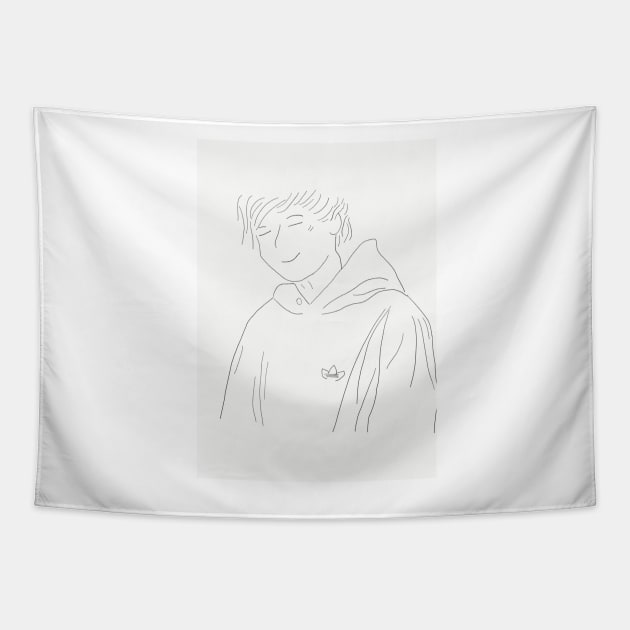 Sketch of Louis design Tapestry by BlossomShop