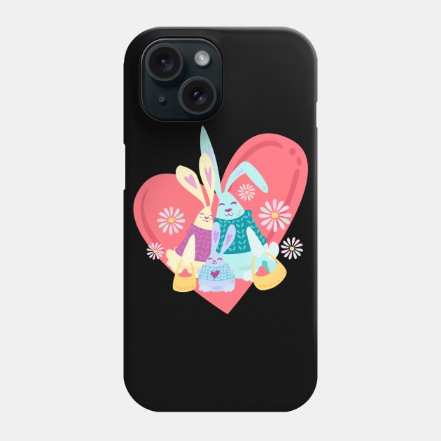 Bunny Family Phone Case by holidaystore