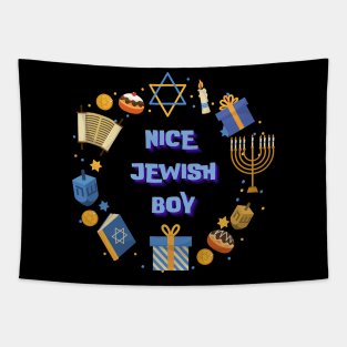 nice jewish boy 2023 hanukkah clothing Tapestry