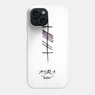 Love in Ogham Script Phone Case