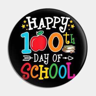 Happy 100th Day of School Teachers 100 Days of School Kids Pin