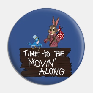 Splash Mountain Brer Rabbit shirt Pin