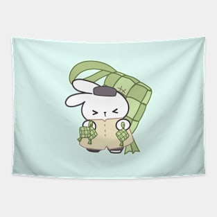 Embrace Eid Mubarak with Loppi Tokki and Ketupat! Tapestry