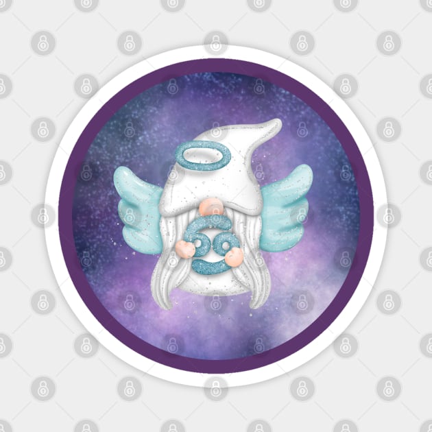 Angel Astro Gnomes Cancer Magnet by PurpleSpiritZone