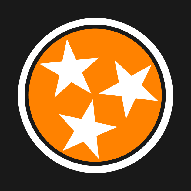 Tennessee Flag Stars // Big Orange by SLAG_Creative