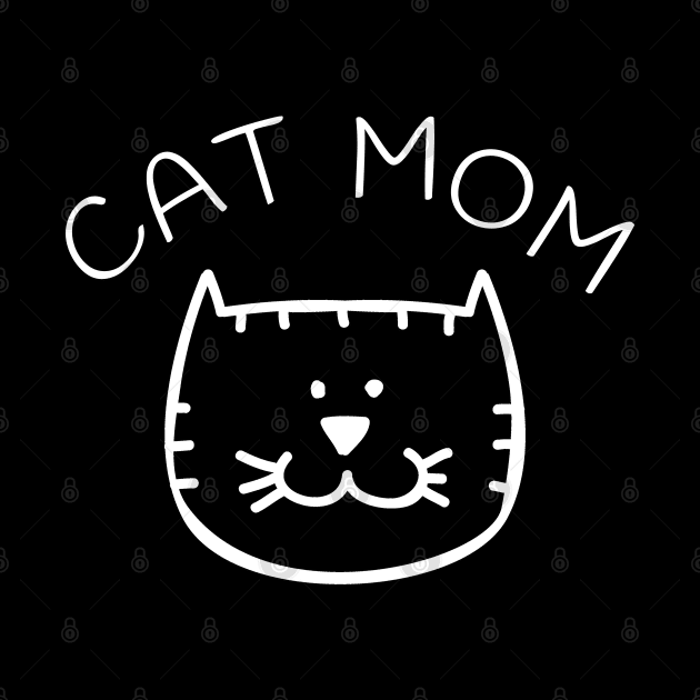 Cat Mom T-Shirt for Women & Girls by amitsurti