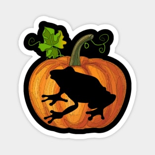 Frog in pumpkin Magnet