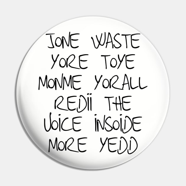 Jone Waste Yore Toye Yeww Blink Funny Miss You Parody Short-Sleeve Unisex T-Shirt Pin by Jet Set Mama Tee