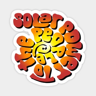 Solar Power to the People Word Art Magnet