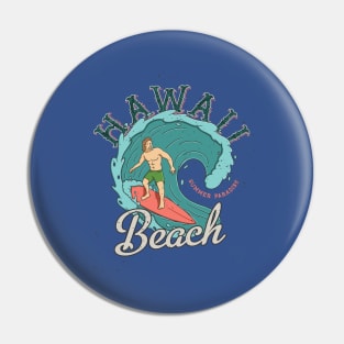 Hawaii Beach Summer Paradise Pin