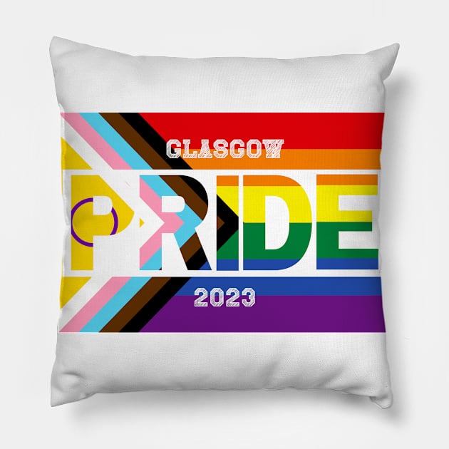 Glasgow Pride 2023 Pillow by Jay Major Designs