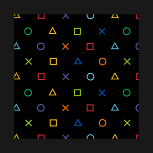 Playstation Colorful Pattern T-Shirt