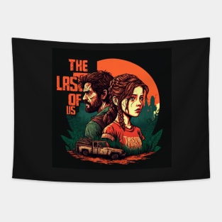 The Last of Us Pedro Pascal Joel, Ellie inspired design Tapestry