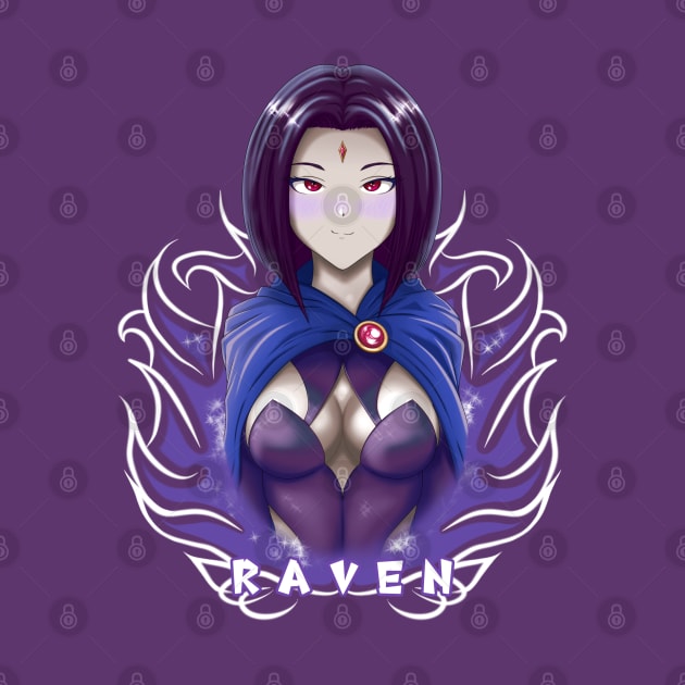 RAVEN FROM T-Titans by AngelsFANART