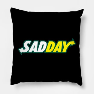 Sadday Logo Parody of Subway Pillow