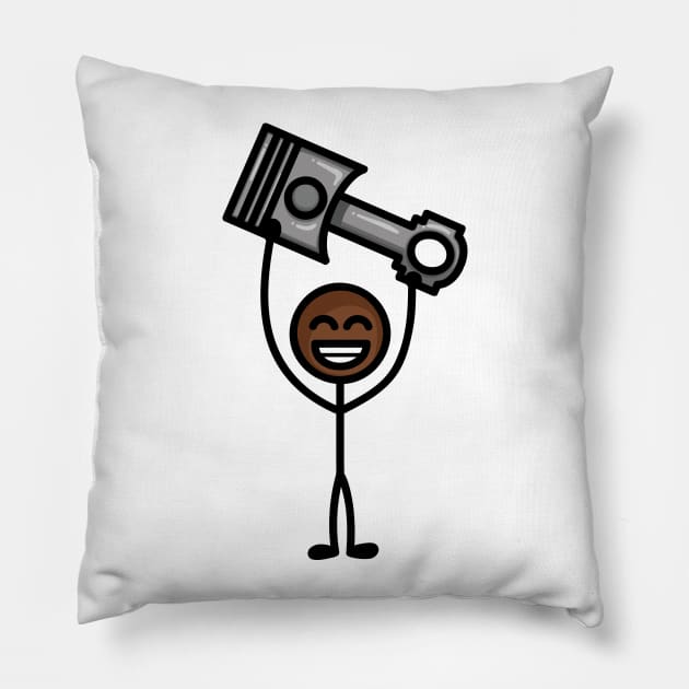 knock knock guy 2 Pillow by hoddynoddy