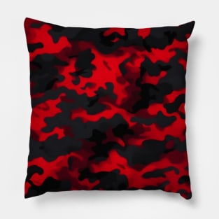 RED AND BLACK CAMOUFLAGE DESIGN, IPHONE CASE AND MORE Pillow