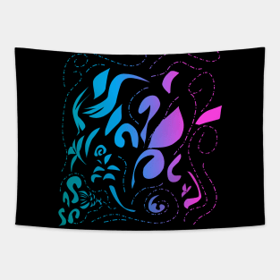 Fantasy flower vector Tapestry