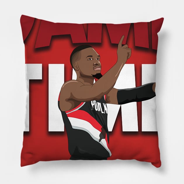 Damian Lillard 'Dametime' Pillow by xavierjfong