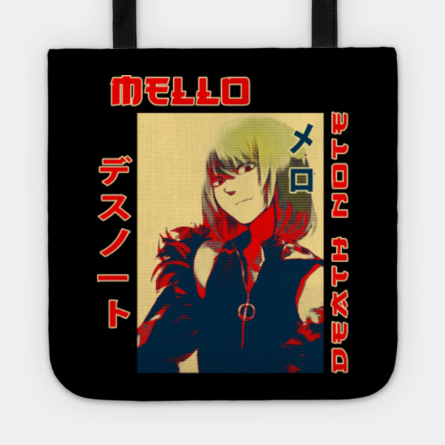 Mello Art Anime Retro T Shirt Death Note Bolsa De Tela Teepublic Mx