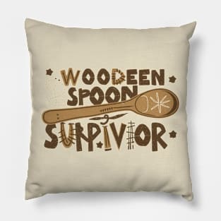 wooden spoon survivor Pillow