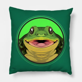 Bullfrog Circle Pillow