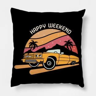 Happy Weekend Pillow