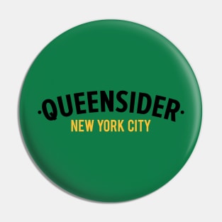 New York Queens - Queensider - Queens clean Typo Pin