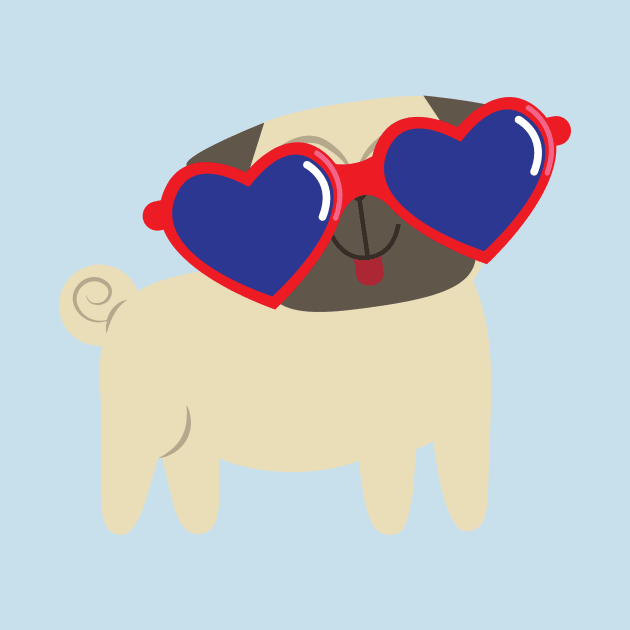 Cool Pug by artsyafstore