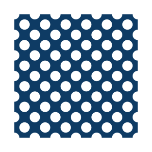 Navy Blue Polka Dots, Polka Dot Pattern, Dots T-Shirt