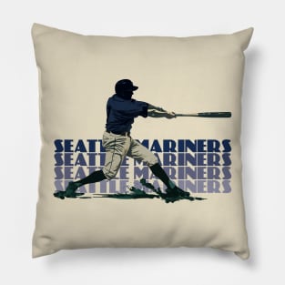 Retro Seattle Mariners Slugger Pillow