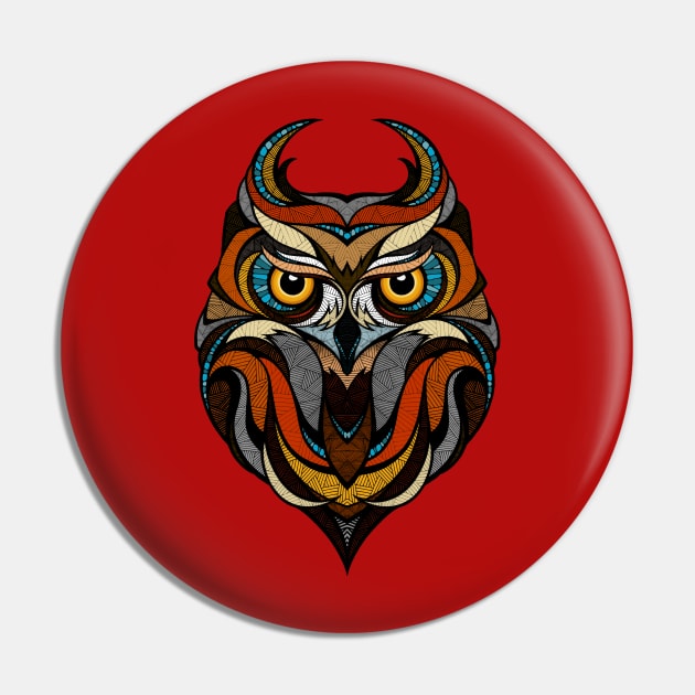 Red Owl Pin by AndreasPreis