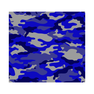 BLUE CAMUFAJE, Tarnung, camouflage DESIGN T-Shirt