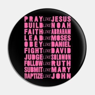 Pray Like Jesus Pin