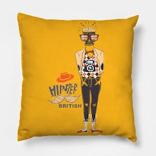 Hipster British Pillow