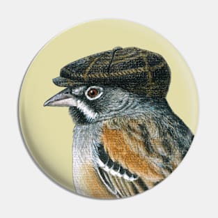 Bridled Sparrow Pin