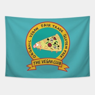 The Vegan Club: corgi pizza Tapestry