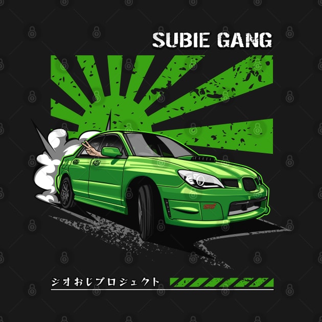 Subie Gang WRX STi (Lowrider Green) by Jiooji Project